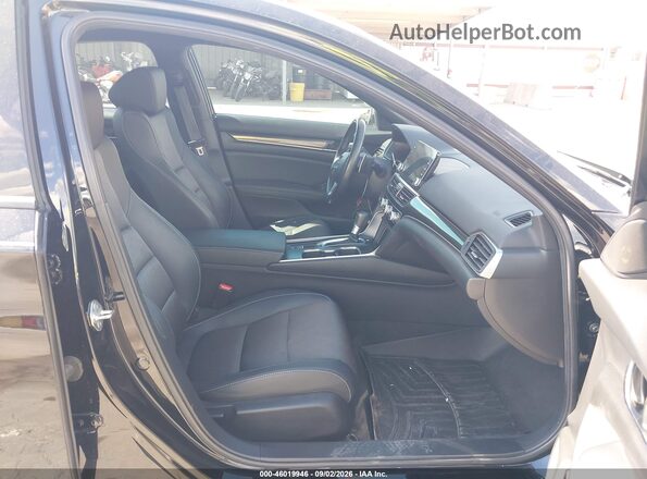 1HGCV1F32LA146700 2020 HONDA ACCORD Black Front interior view