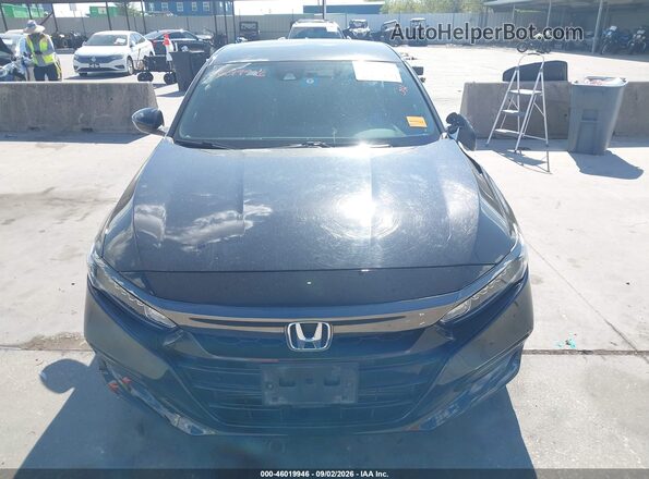 1HGCV1F32LA146700 2020 HONDA ACCORD Black Instrument cluster view