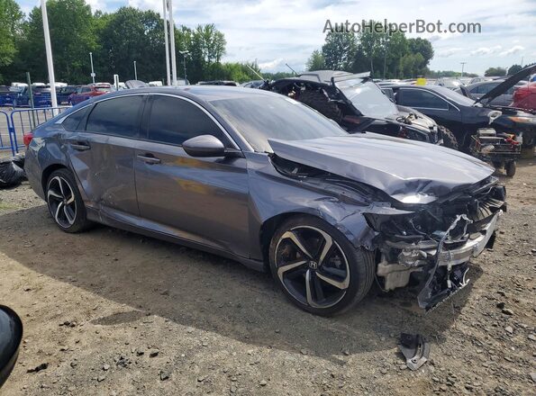 1HGCV1F32LA158202 2020 HONDA ACCORD Charcoal Przód prawy