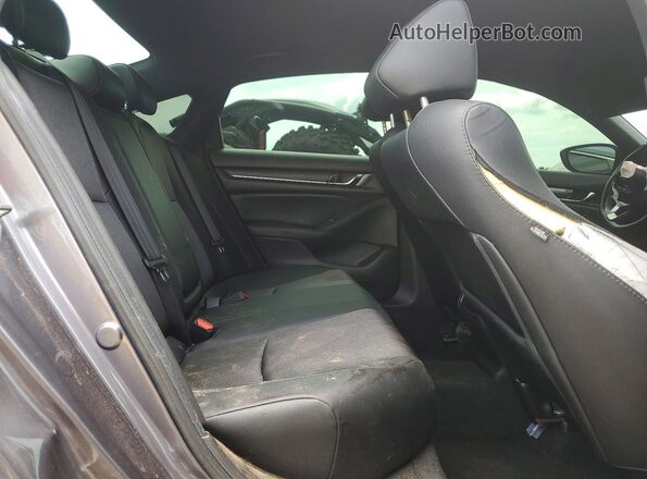 1HGCV1F32LA158202 2020 HONDA ACCORD Charcoal Widok tylnych siedzeń
