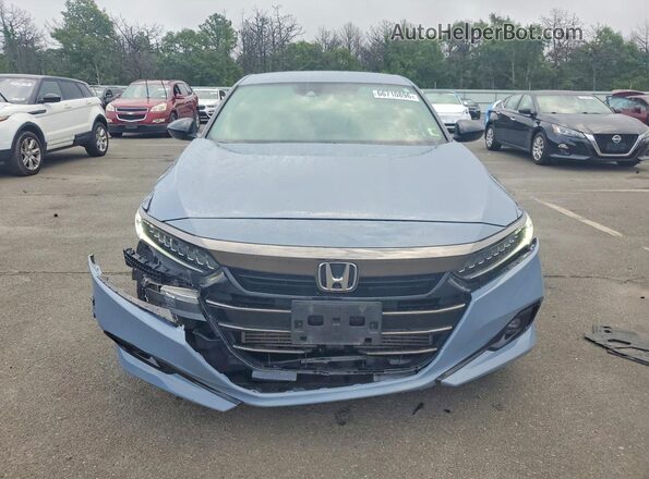 1HGCV1F32MA017423 2021 HONDA ACCORD Silver წინა ხედი