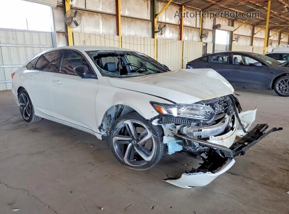 1HGCV1F32NA084752 2022 HONDA ACCORD White Передня права чверть