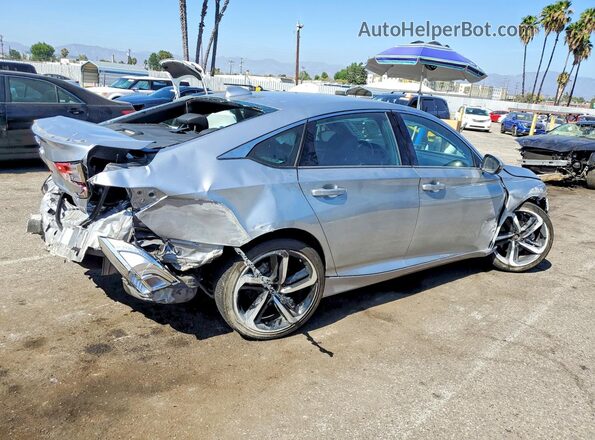 1HGCV1F33KA102722 2019 HONDA ACCORD Silver Задня права чверть