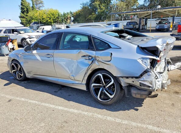 1HGCV1F33KA102722 2019 HONDA ACCORD Silver Задня ліва чверть