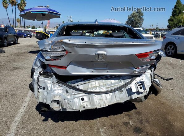 1HGCV1F33KA102722 2019 HONDA ACCORD Silver Вид ззаду