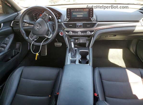 1HGCV1F33KA102722 2019 HONDA ACCORD Silver Вид панелі приладів