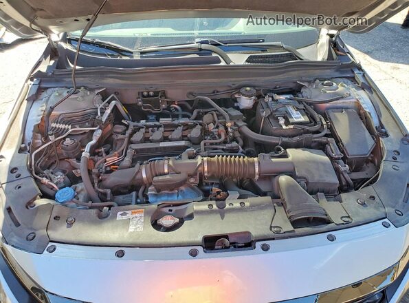 1HGCV1F33KA102722 2019 HONDA ACCORD Silver Вид задньої частини салону