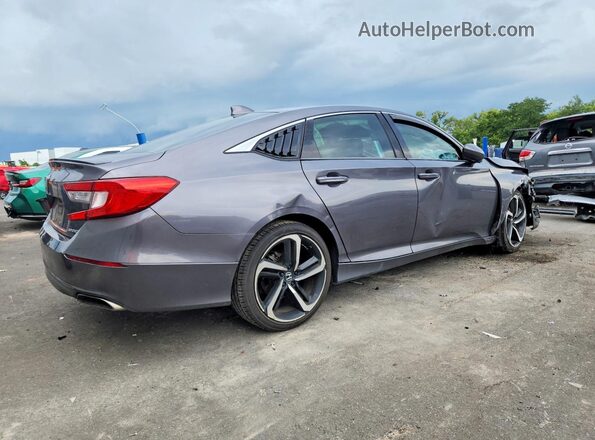 1HGCV1F33KA120542 2019 HONDA ACCORD Gray Tył prawy