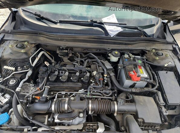 1HGCV1F33MA090543 2021 HONDA ACCORD Black Vista interior trasera