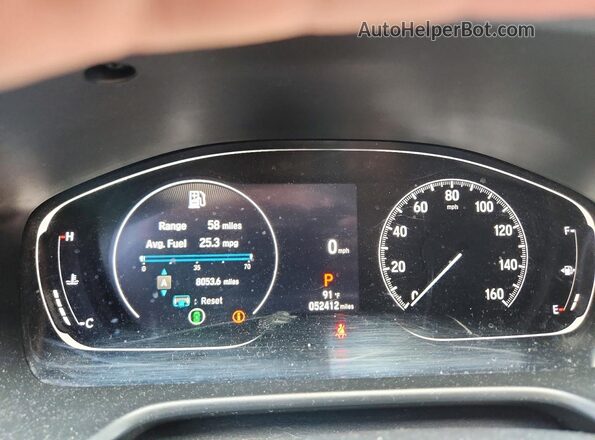 1HGCV1F33NA084792 2022 HONDA ACCORD White Սարքավորումների վահանակի տեսք