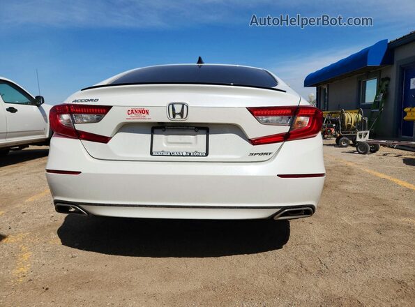 1HGCV1F33NA084792 2022 HONDA ACCORD White Հետևի տեսք