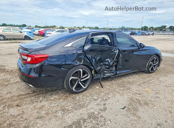 1HGCV1F34JA224374 2018 HONDA ACCORD Black Rear right