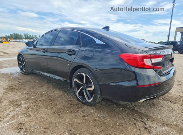 1HGCV1F34JA224374 2018 HONDA ACCORD Black Rear left