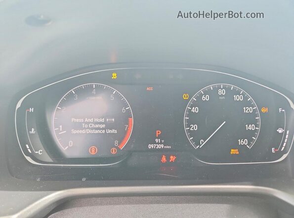 1HGCV1F34JA224374 2018 HONDA ACCORD Black Instrument cluster view