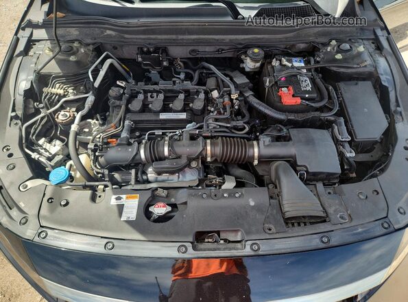 1HGCV1F34JA224374 2018 HONDA ACCORD Black Rear interior view