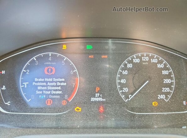 1HGCV1F34KA800675 2019 HONDA ACCORD White ხელსაწყოთა პანელის ხედი
