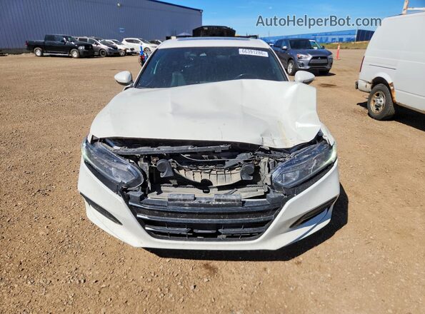 1HGCV1F34KA800675 2019 HONDA ACCORD White წინა ხედი