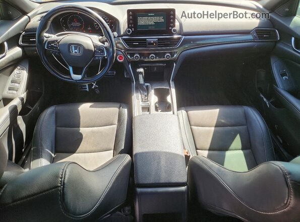 1HGCV1F34KA800675 2019 HONDA ACCORD White წინა პანელის ხედი