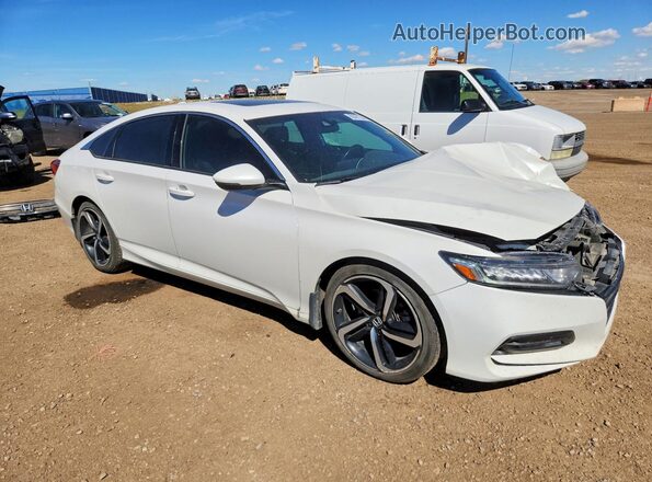 1HGCV1F34KA800675 2019 HONDA ACCORD White წინა მარჯვენა