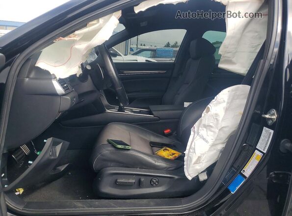 1HGCV1F34LA043858 2020 HONDA ACCORD Черный Вид салона спереди