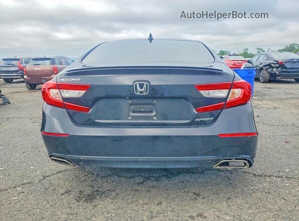 1HGCV1F34LA043858 2020 HONDA ACCORD Черный Вид сзади