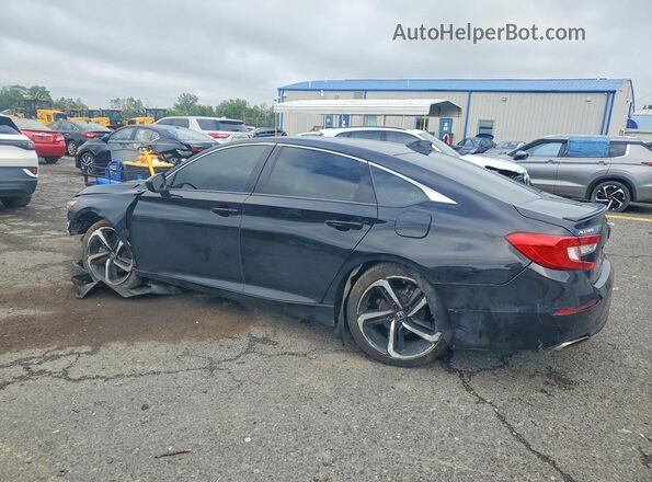 1HGCV1F34LA043858 2020 HONDA ACCORD Черный Задняя левая четверть