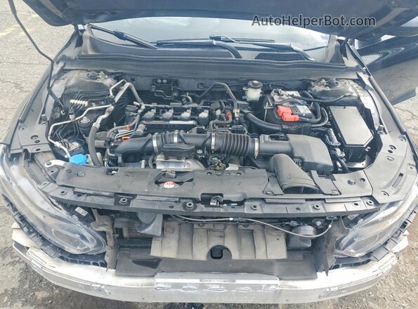 1HGCV1F34LA043858 2020 HONDA ACCORD Черный Вид задней части салона