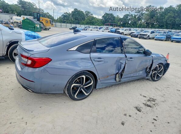 1HGCV1F34NA035780 2022 HONDA ACCORD Blue Trasero derecho