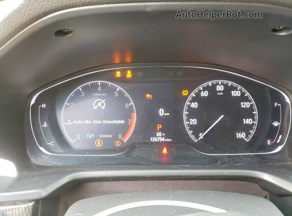 1HGCV1F34NA108601 2022 HONDA ACCORD Black Вид щитка приладів