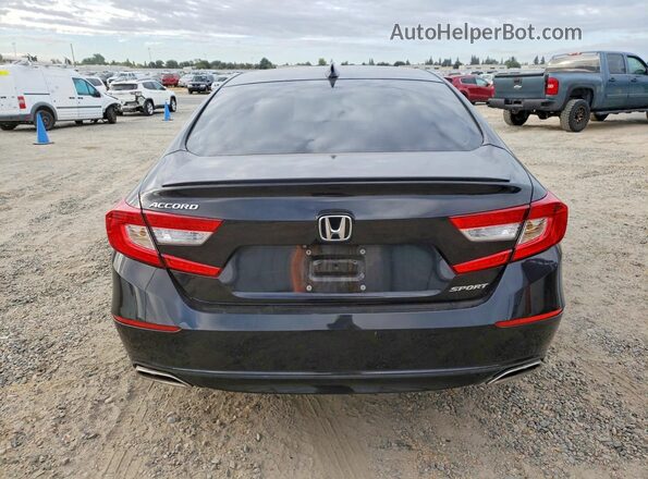 1HGCV1F34NA108601 2022 HONDA ACCORD Black Вид ззаду