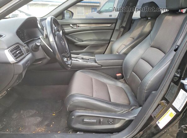 1HGCV1F34NA108601 2022 HONDA ACCORD Black Вид салону спереду