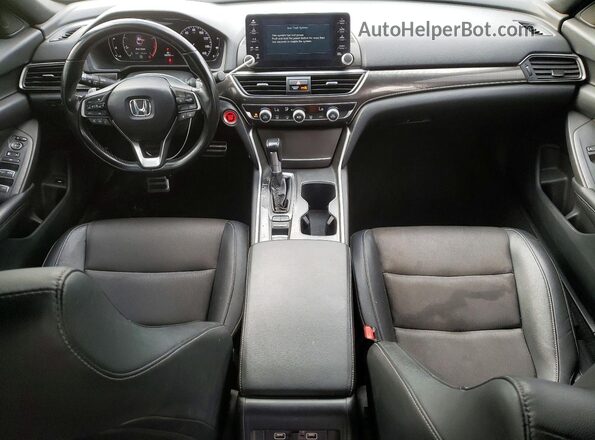 1HGCV1F34NA108601 2022 HONDA ACCORD Black Вид панелі приладів