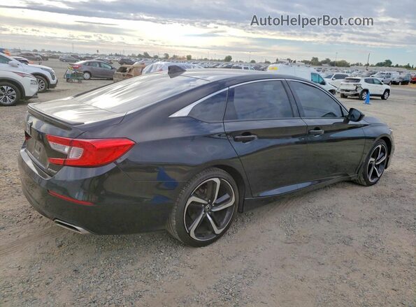 1HGCV1F34NA108601 2022 HONDA ACCORD Black Задня права чверть