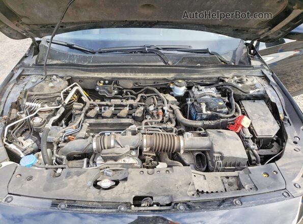 1HGCV1F34NA108601 2022 HONDA ACCORD Black Вид задньої частини салону