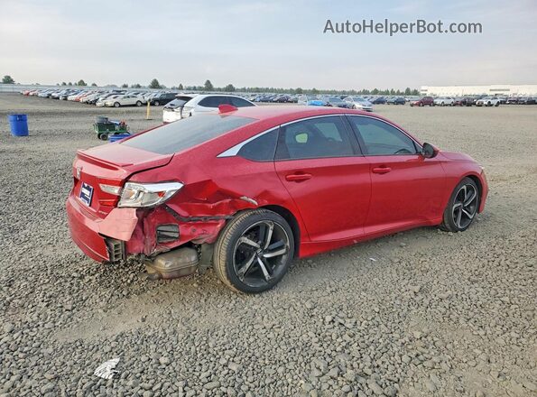 1HGCV1F35JA229745 2018 HONDA ACCORD Red Հետևի աջ