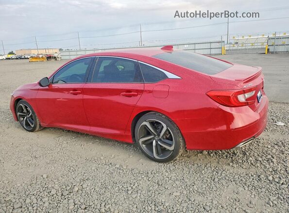 1HGCV1F35JA229745 2018 HONDA ACCORD Red Հետևի ձախ