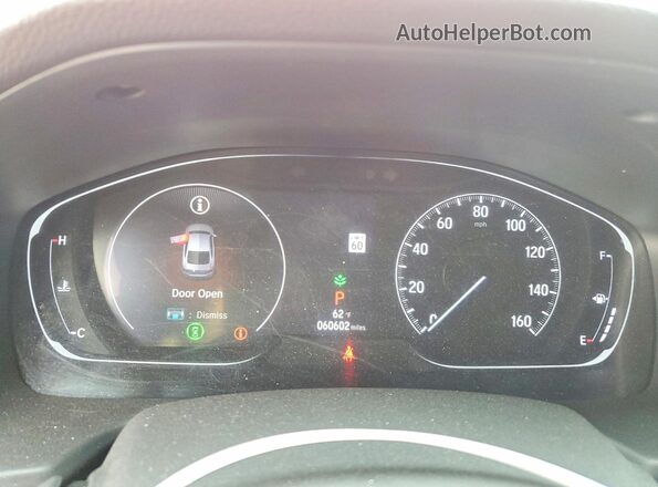 1HGCV1F35JA229745 2018 HONDA ACCORD Red Սարքավորումների վահանակի տեսք