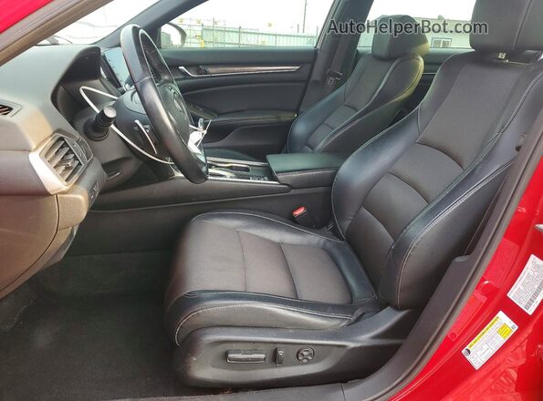 1HGCV1F35JA229745 2018 HONDA ACCORD Red Սալոնի դիմացի տեսք