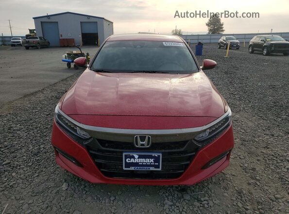 1HGCV1F35JA229745 2018 HONDA ACCORD Red Դիմացի տեսք
