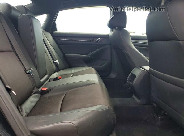 1HGCV1F35KA074096 2019 HONDA ACCORD Black Հետևի նստատեղերի տեսք