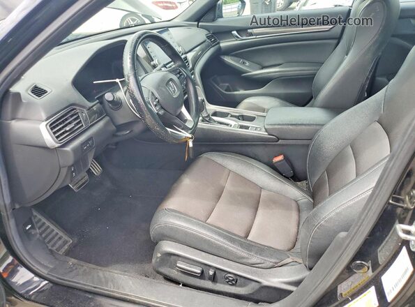 1HGCV1F35KA074096 2019 HONDA ACCORD Black Սալոնի դիմացի տեսք