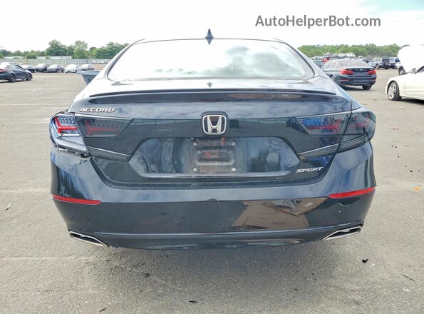 1HGCV1F35KA074096 2019 HONDA ACCORD Black Հետևի տեսք