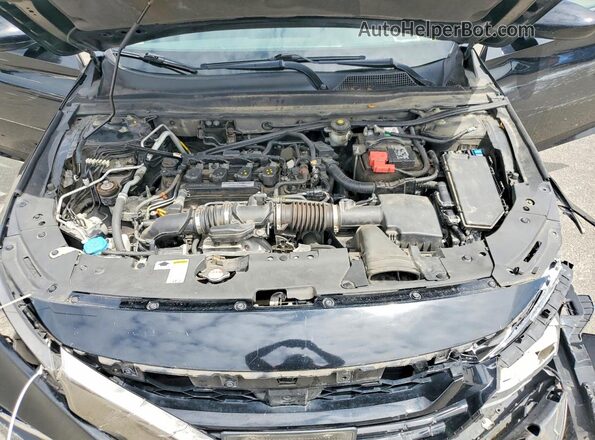 1HGCV1F35KA074096 2019 HONDA ACCORD Black Սալոնի հետևի տեսք