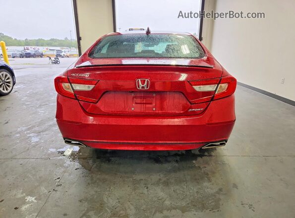 1HGCV1F35MA080533 2021 HONDA ACCORD Red Հետևի տեսք