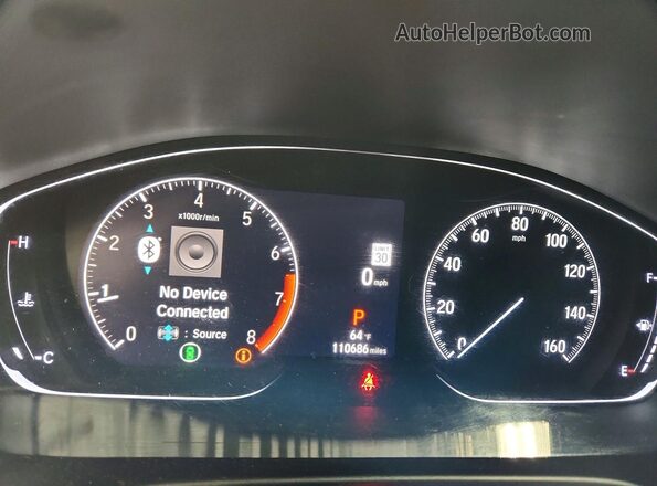 1HGCV1F35MA080533 2021 HONDA ACCORD Red Սարքավորումների վահանակի տեսք