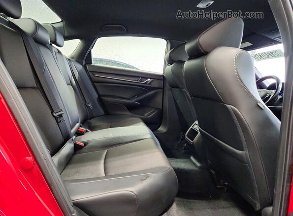 1HGCV1F35MA080533 2021 HONDA ACCORD Red Հետևի նստատեղերի տեսք