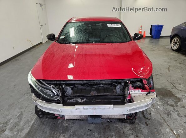 1HGCV1F35MA080533 2021 HONDA ACCORD Red VIN կոդի պիտակի տեսք