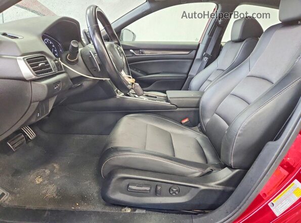 1HGCV1F35MA080533 2021 HONDA ACCORD Red Սալոնի դիմացի տեսք
