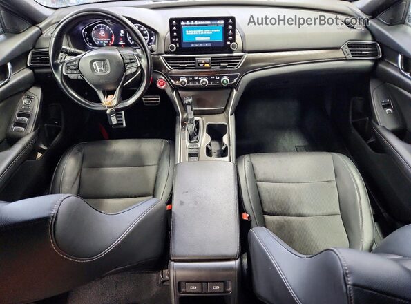 1HGCV1F35MA080533 2021 HONDA ACCORD Red Առջևի վահանակի տեսք