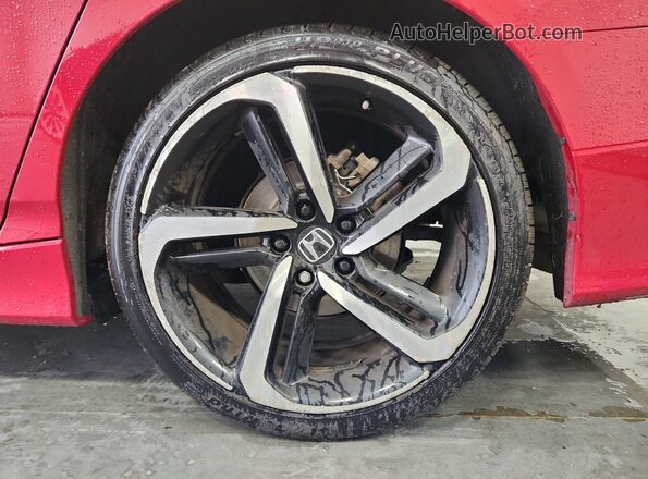 1HGCV1F35MA080533 2021 HONDA ACCORD Red 